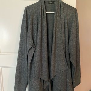 Open front cardigan w/gather back 2X